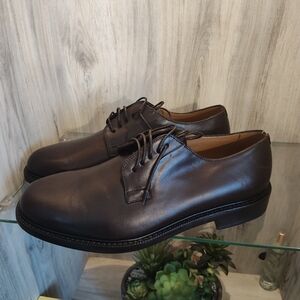 Club Monaco Dark Brown Leather Oxfords SZ 10 (EUR 43) New In Box